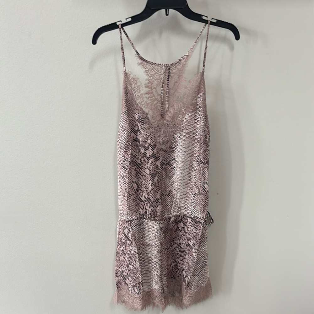 Gold Hawk 💯 Silk Python Romper - Picture 1 of 11
